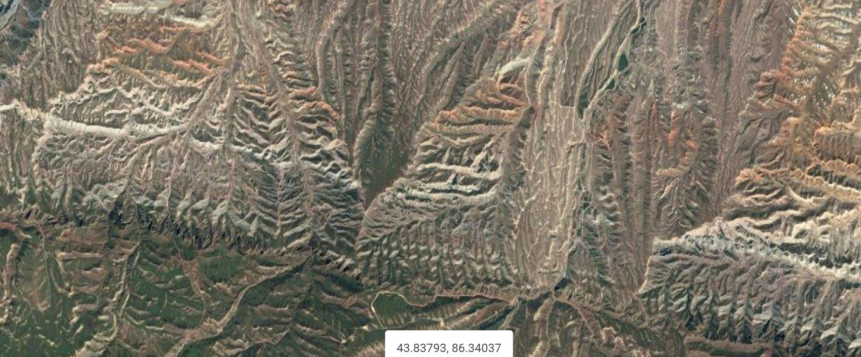百里丹霞,Google Map
